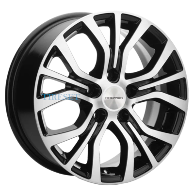 Диски Khomen Wheels 6,5x16/5x110 ET43 D65,1 KHW1608 (Opel Zafira) Black-FP на tireset.ru