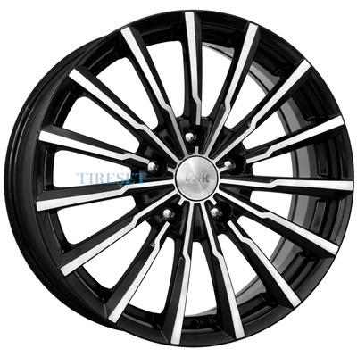 KиK 5,5x14/4x98 ET40 D58,6 Акцент (КС641) Алмаз черный