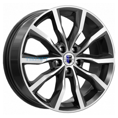 KиK 7,5x18/5x115 ET40 D70,2 Портер (КС906) Алмаз черный