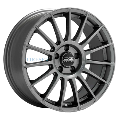 OZ 9,5x19/5x112 ET21 D66,46 Superturismo LM Matt Graphite + Silver Lettering