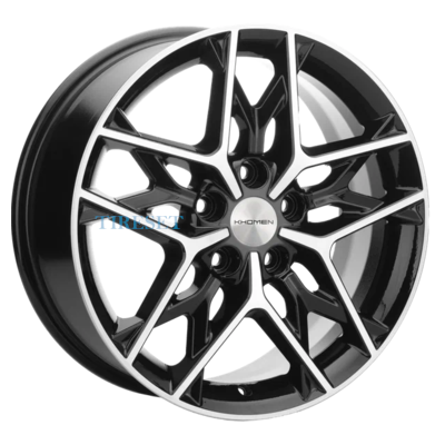 Khomen Wheels 7x17/5x114,3 ET48 D67,1 KHW1709 (Kia K5) Black-FP