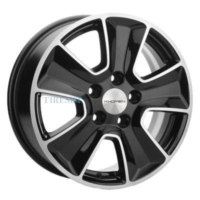 Khomen Wheels 6,5x16/5x114,3 ET45 D54,1 KHW1601 (Geely Atlas Pro) Black-FP