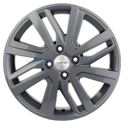 Khomen Wheels 6x16/4x100 ET50 D60,1 KHW1609 (Vesta/Largus) Gray