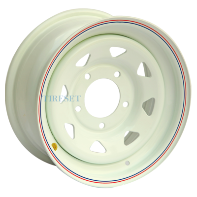 Off-Road Wheels 7x15/5x139,7 ET25 D98,5 ВАЗ Нива белый (треуг.)
