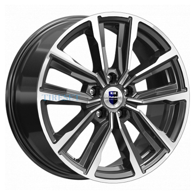 KиK 7,5x17/5x114,3 ET45 D67,1 Лацио (КС964) Алмаз черный