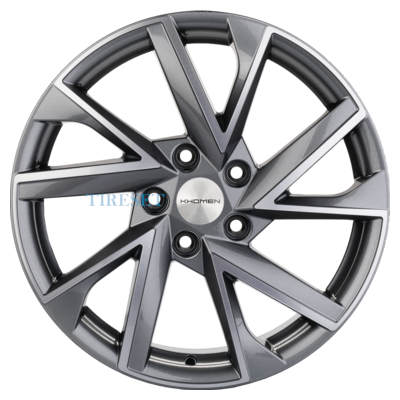 Диски Khomen Wheels 7x17/5x114,3 ET45 D67,1 KHW1714 (CX-5/i40/X-Trail) Gray-FP на tireset.ru