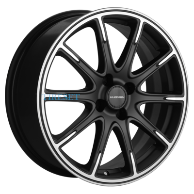 Khomen Wheels 6,5x17/4x98 ET38 D58,6 KHW1707 (Lada Granta) Black-FP matt