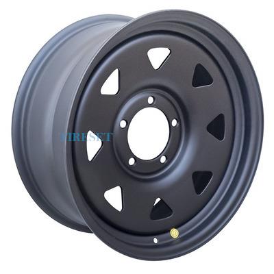 Диски Off-Road Wheels 8x18/5x139,7 ET20 D110 УАЗ, ГАЗ Соболь, Dodge Ram 1500 Черный матовый (треуг. мелкий), Off-Road Whee на tireset.ru