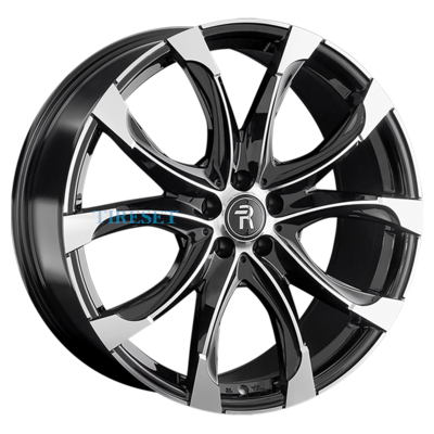 Replay 9,5x22/5x120 ET45,5 D72,6 LR54(LI) BKF (конус, LR002)