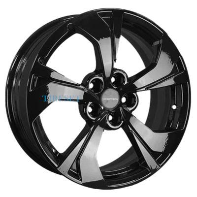 Диски Khomen Wheels 7x17/5x114,3 ET45 D67,1 KHW1724 (FAW Besturn X80) Black на tireset.ru