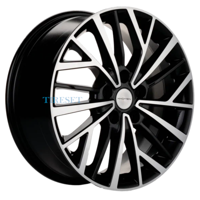 Khomen Wheels 7x17/5x114,3 ET45 D60,1 KHW1717 (Changan/Geely/Lexus/Toyota) Black-FP