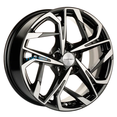 Диски Khomen Wheels 7x17/5x108 ET49 D59,5 KHW1716 (Москвич 3) Black-FP на tireset.ru