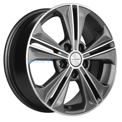 Khomen Wheels 6x16/5x114,3 ET43 D67,1 KHW1603 (Creta/Seltos) Gray-FP