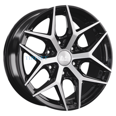 LS 8x18/6x139,7 ET38 D67,1 1303 BK (конус, Колпак+лого)