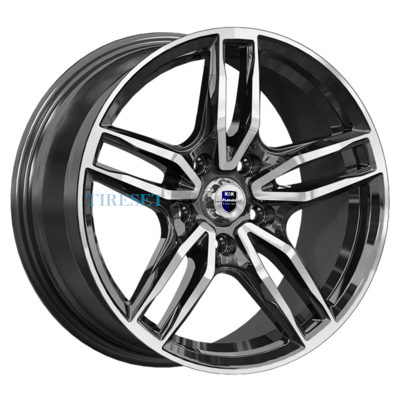 Диски KиK 8x17/5x114,3 ET40 D66,1 Бартон (КС1110) Алмаз черный на tireset.ru