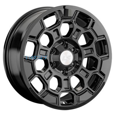 LS 8x18/6x139,7 ET36 D100,1 1364 BK (конус, Колпак+лого)