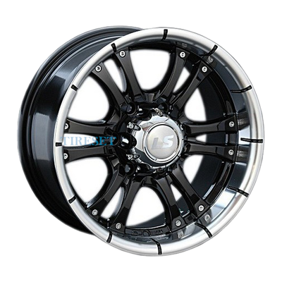 LS 8x16/6x139,7 ET10 D107,1 161 BKL (конус, Колпак+лого)