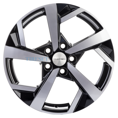 Khomen Wheels 7x17/5x114,3 ET45 D66,1 KHW1712 (Teana/X-Trail) Black-FP