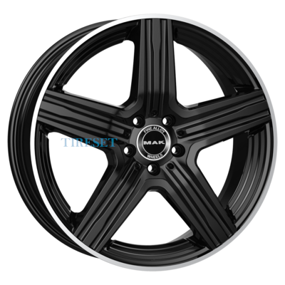 MAK 9x18/5x112 ET50 D66,6 Lewis Gloss Black Mirror Ring