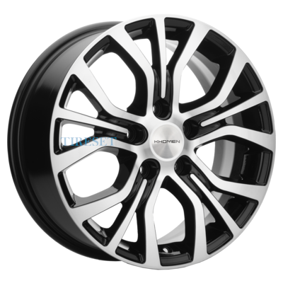 Khomen Wheels 6,5x16/5x114,3 ET45 D54,1 KHW1608 (Geely Coolray) Black-FP