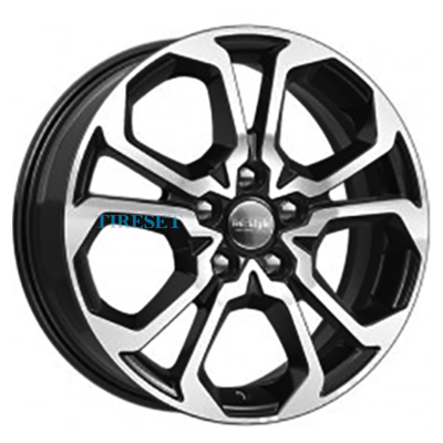 KиK 6,5x17/5x114,3 ET50 D60,1 КС892 Алмаз черный