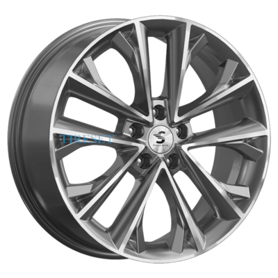 Premium Series 7x18/5x112 ET43 D57,1 КР012 (Tiguan) Diamond Gloss Graphite