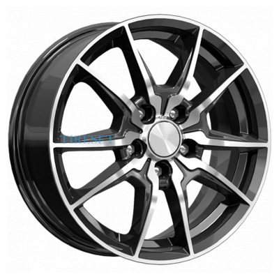 KиK 6,5x16/5x112 ET46 D57,1 Адамар-оригинал (КС886) Алмаз черный SK