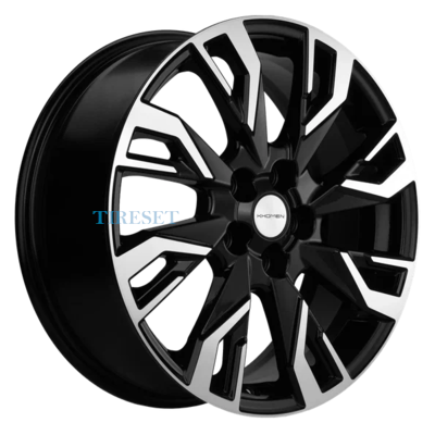 Диски Khomen Wheels 7x18/5x110 ET50 D63,3 KHW1809 (CS35/CS35 Plus) Black-FP на tireset.ru