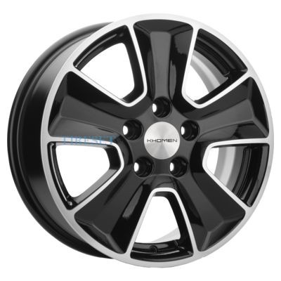 Khomen Wheels 6,5x16/5x114,3 ET46 D67,1 KHW1601 (ASX) Black-FP