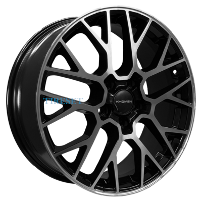 Khomen Wheels 7x18/5x114,3 ET45 D60,1 KHW1818 (Geely Atlas (Pro) / Changan CS55 (75)) Black-FP