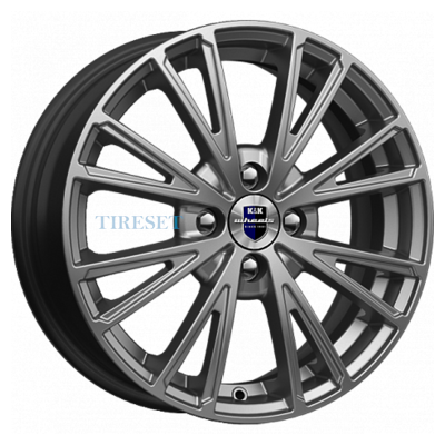 Диски KиK 6x15/4x98 ET35 D58,5 Меандр-оригинал (КС888) Дарк платинум на tireset.ru