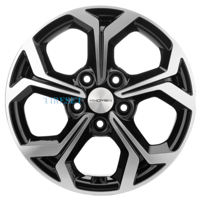 Khomen Wheels 6,5x16/5x114,3 ET45 D60,1 KHW1606 (Corolla) Black-FP
