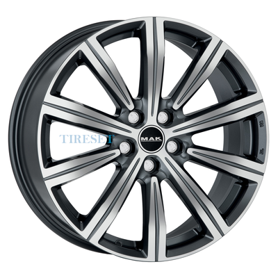 Диски MAK 9x22/5x112 ET48 D66,6 Birmingham Gunmetal Mirror Face на tireset.ru
