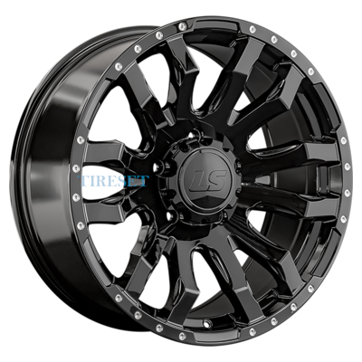 LS 9x20/5x150 ET25 D110,5 1294 BK (конус, Колпак+лого)