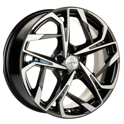 Khomen Wheels 7x17/5x110 ET46 D63,3 KHW1716 (Changan CS35/CS35 Pro) Black-FP