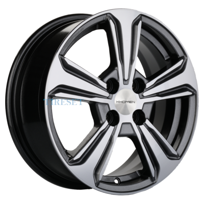 Khomen Wheels 6x15/4x100 ET45 D56,6 KHW1502 (Nexia) Gray-FP