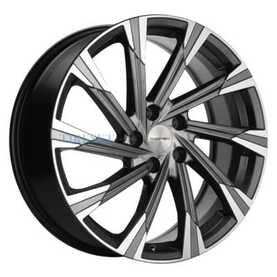 Khomen Wheels 7,5x19/5x108 ET33 D60,1 KHW1901 (Chery Tiggo 7 Pro) Gray-FP