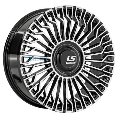 LS FlowForming 9x22/6x139,7 ET45 D95,10 RC99 BKF (конус, Колпак+лого)
