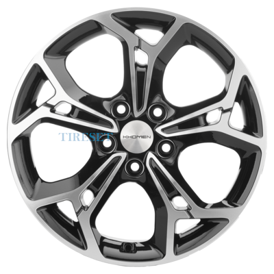Khomen Wheels 7x17/5x112 ET40 D57,1 KHW1702 (Tiguan) Black-FP