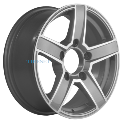 Khomen Wheels 6,5x16/5x139,7 ET40 D98,5 KHW1614 (Niva 4x4) F-Silver-FP