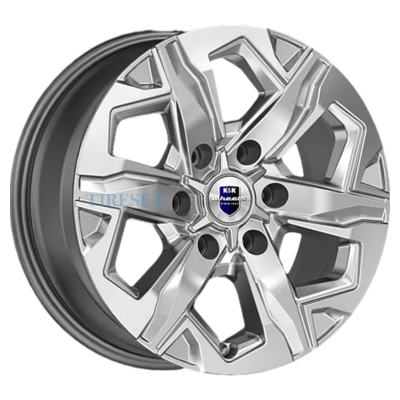 KиK 7,5x17/6x139,7 ET25 D106,1 Тейт (КС1050) Дарк платинум