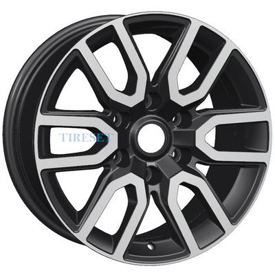Диски Khomen Wheels 8x17/6x139,7 ET30 D106,1 KHW1723 (JAC T6 Pickup) Black-FP на tireset.ru