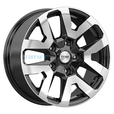 Диски iFree Original 7x17/5x139,7 ET40 D98 Трикстер (Niva) (КС1170) Алмаз черный на tireset.ru