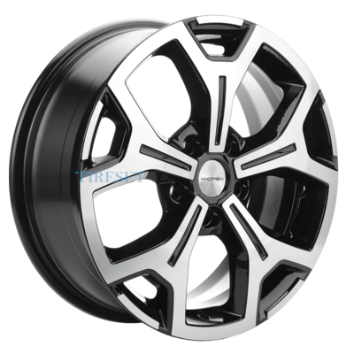 Khomen Wheels 6,5x17/5x120 ET60 D65,1 KHW1710(2) (VW Multivan) Black-FP