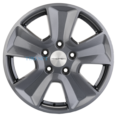 Диски Khomen Wheels 6,5x16/5x114,3 ET50 D66,1 KHW1601 (Duster) Gray на tireset.ru