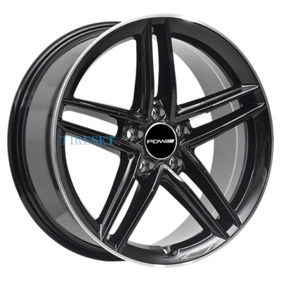 PDW 7,5x18/5x112 ET35 D66,56 FF2127 Gloss Black Machine Edge (PDW)