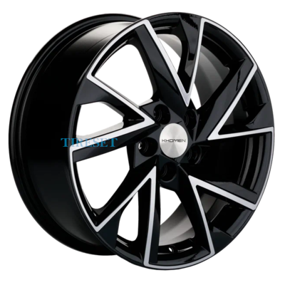 Диски Khomen Wheels 7x17/5x110 ET46 D63,3 KHW1714 (Changan CS35/CS35 Pro) Black-FP на tireset.ru