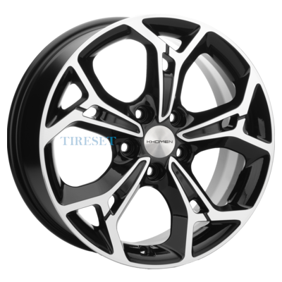 Khomen Wheels 7x17/5x110 ET45 D67,1 KHW1702 (DFM580) Black-FP