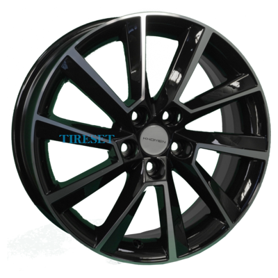 Khomen Wheels 6x16/5x100 ET45 D54,1 KHW1604 (Yaris) Black-FP