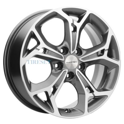 Khomen Wheels 7x17/5x110 ET46 D63,3 KHW1702 (Changan CS35/CS35 Pro) Gray-FP